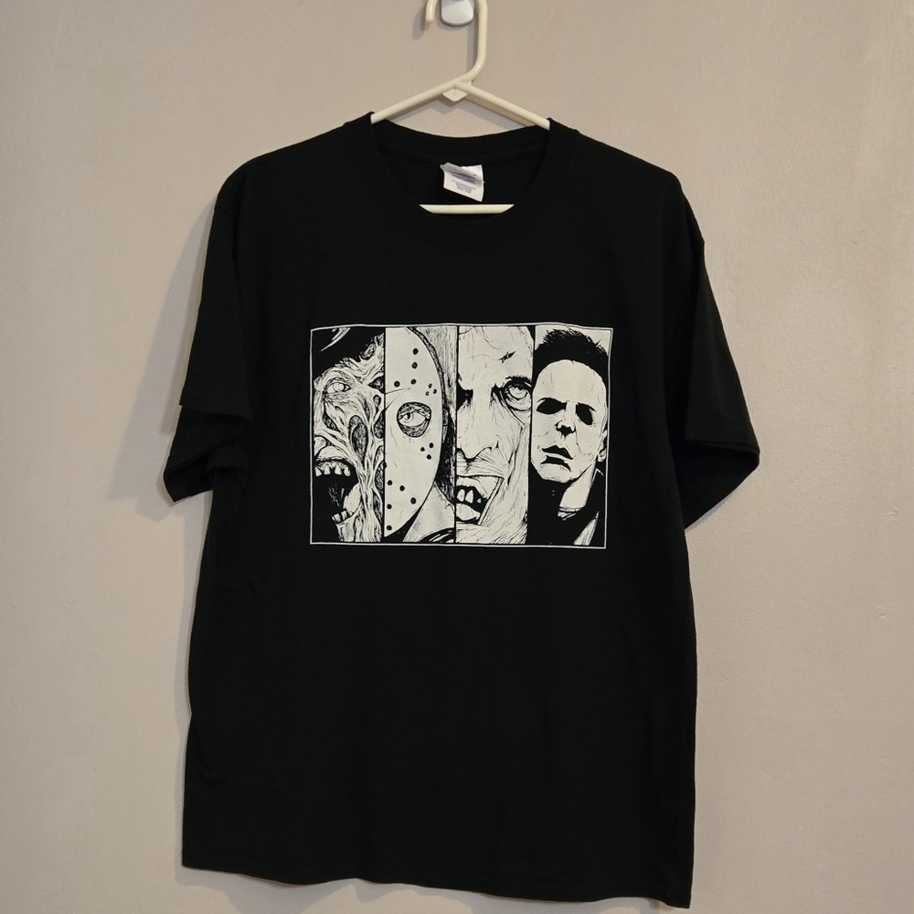 Port and Company Halloween Evil Characters T Shirt Size Large